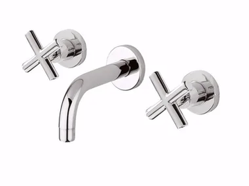 G3 - F7623 - 3 hole wall-mounted washbasin tap by Rubinetteria Giulini - view 2
